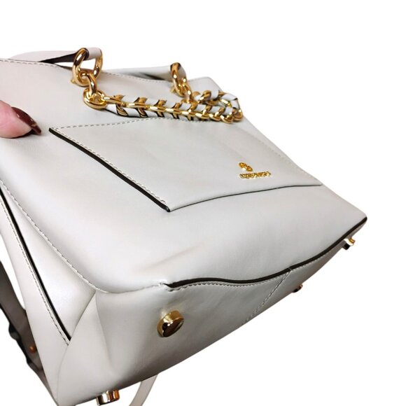 Michael Kors NEW Cece Light Sand 3 Compartment Small Chain Messenger Bag $328 - Picture 14 of 16